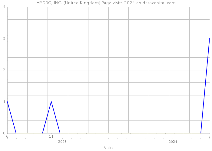HYDRO, INC. (United Kingdom) Page visits 2024 
