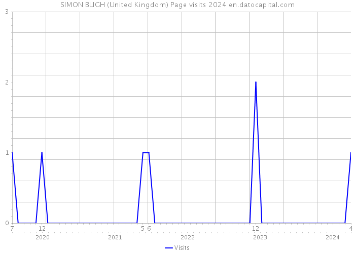 SIMON BLIGH (United Kingdom) Page visits 2024 