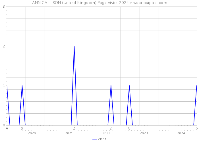 ANN CALLISON (United Kingdom) Page visits 2024 