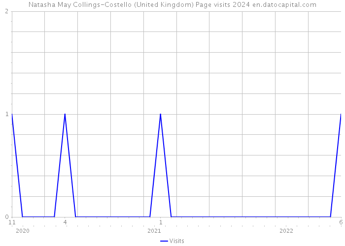 Natasha May Collings-Costello (United Kingdom) Page visits 2024 