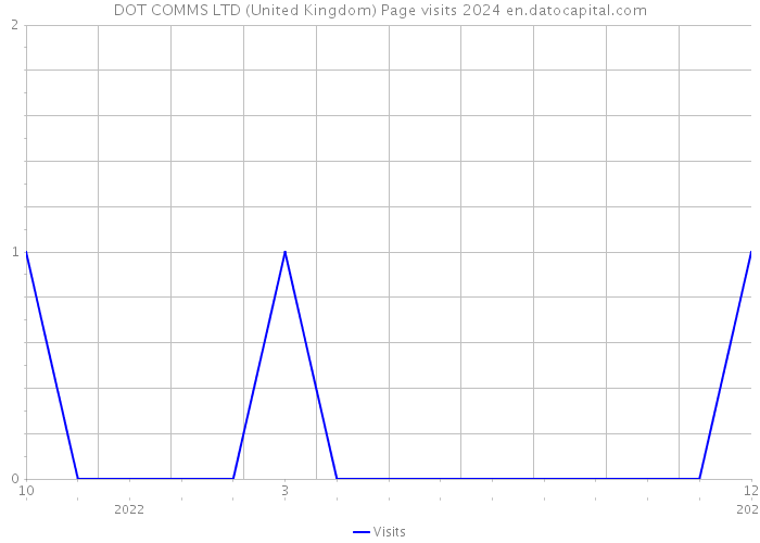 DOT COMMS LTD (United Kingdom) Page visits 2024 