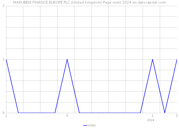 MARUBENI FINANCE EUROPE PLC (United Kingdom) Page visits 2024 