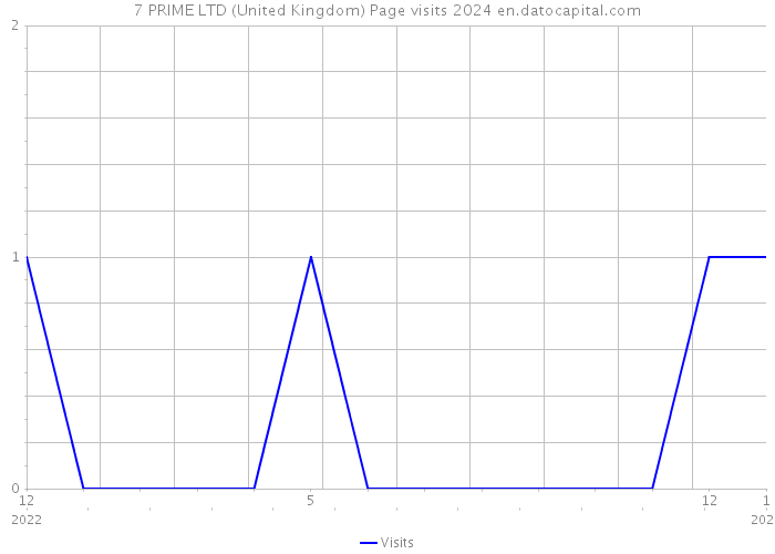 7 PRIME LTD (United Kingdom) Page visits 2024 