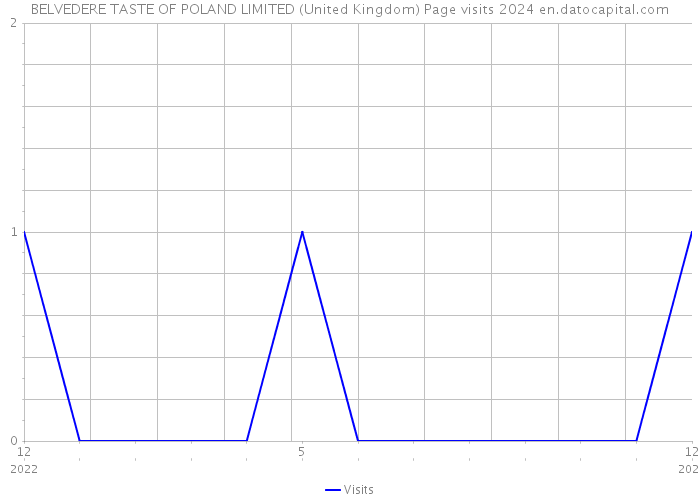 BELVEDERE TASTE OF POLAND LIMITED (United Kingdom) Page visits 2024 