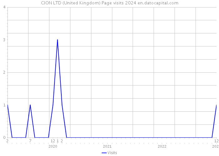 CION LTD (United Kingdom) Page visits 2024 