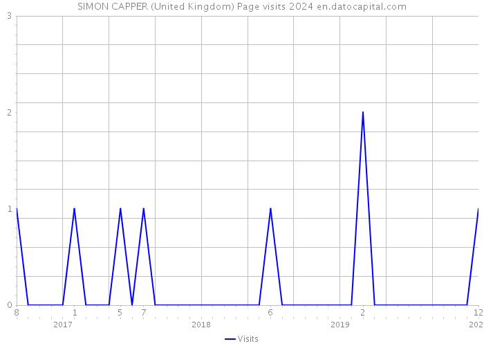SIMON CAPPER (United Kingdom) Page visits 2024 