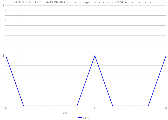 CANDIDO DE ALMEIDA FERREIRA (United Kingdom) Page visits 2024 