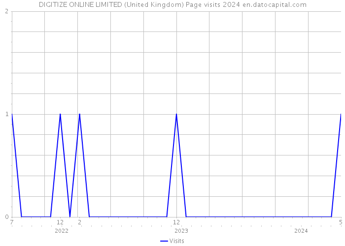 DIGITIZE ONLINE LIMITED (United Kingdom) Page visits 2024 
