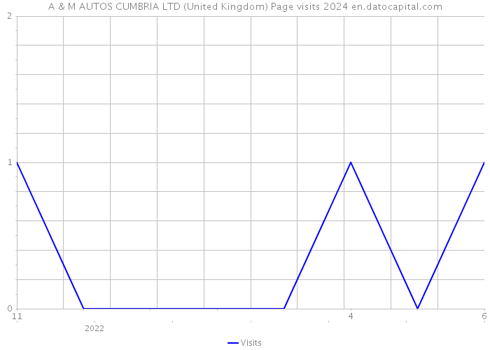 A & M AUTOS CUMBRIA LTD (United Kingdom) Page visits 2024 