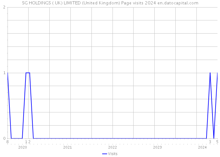 SG HOLDINGS ( UK) LIMITED (United Kingdom) Page visits 2024 
