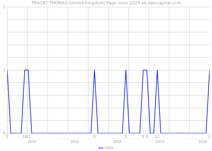 TRACEY THOMAS (United Kingdom) Page visits 2024 