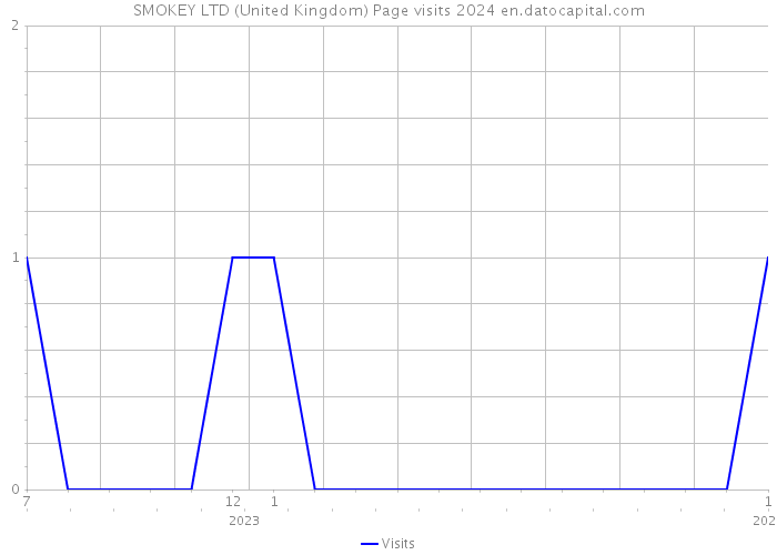 SMOKEY LTD (United Kingdom) Page visits 2024 