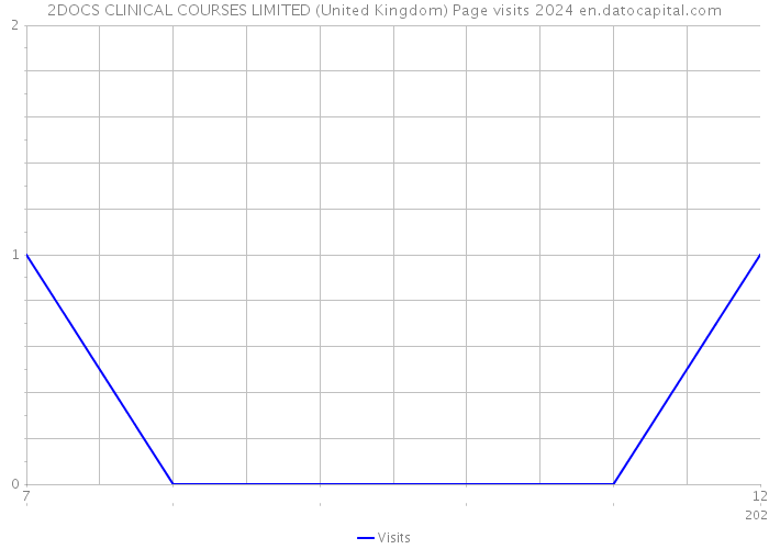 2DOCS CLINICAL COURSES LIMITED (United Kingdom) Page visits 2024 