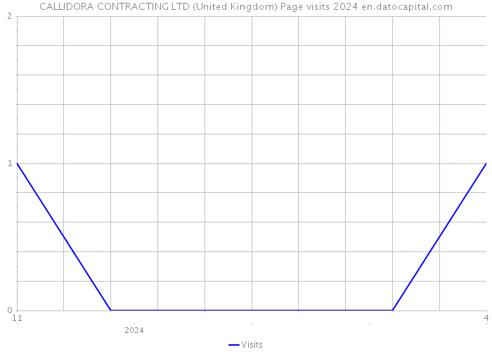 CALLIDORA CONTRACTING LTD (United Kingdom) Page visits 2024 