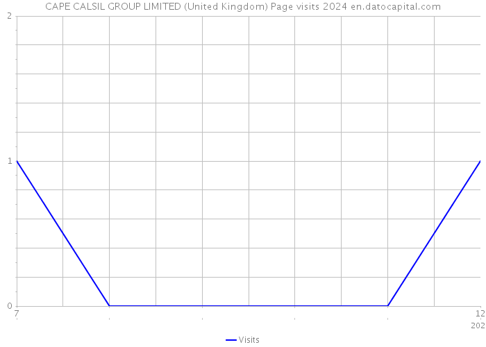CAPE CALSIL GROUP LIMITED (United Kingdom) Page visits 2024 