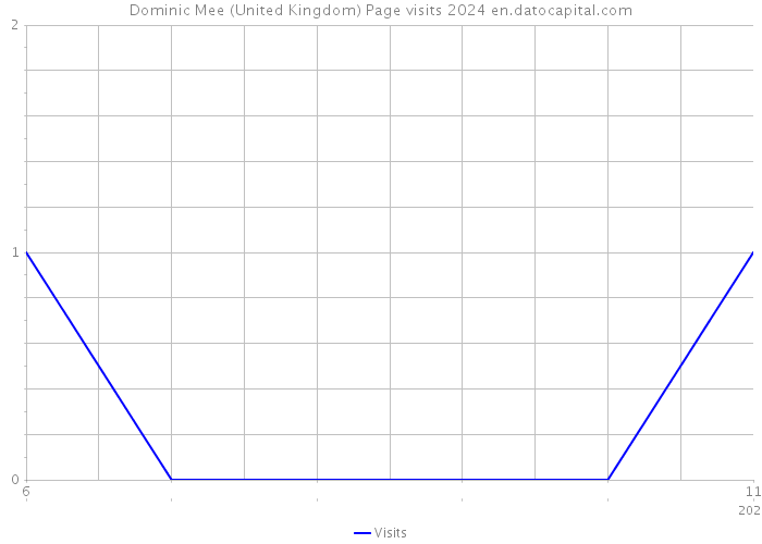 Dominic Mee (United Kingdom) Page visits 2024 