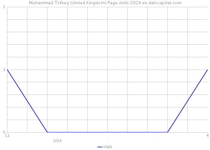 Muhammad Tofeeq (United Kingdom) Page visits 2024 