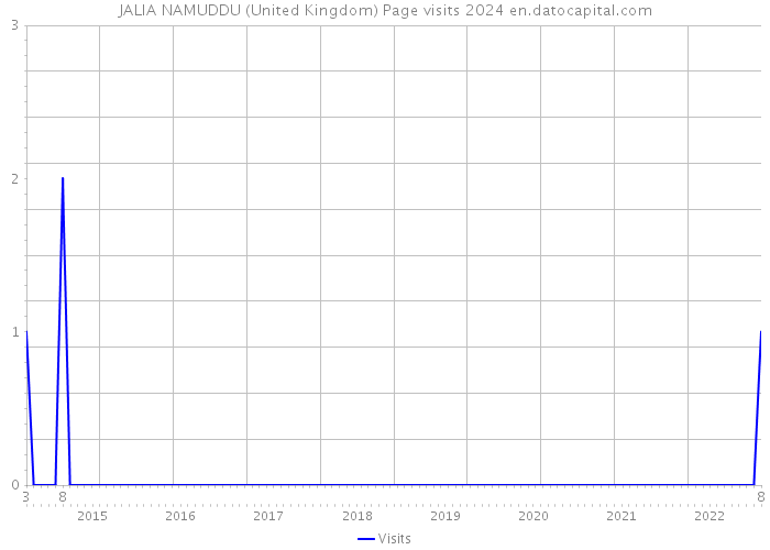 JALIA NAMUDDU (United Kingdom) Page visits 2024 