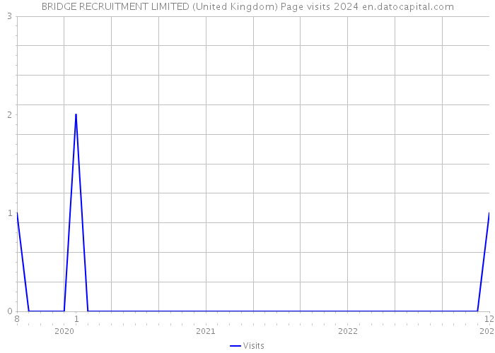BRIDGE RECRUITMENT LIMITED (United Kingdom) Page visits 2024 