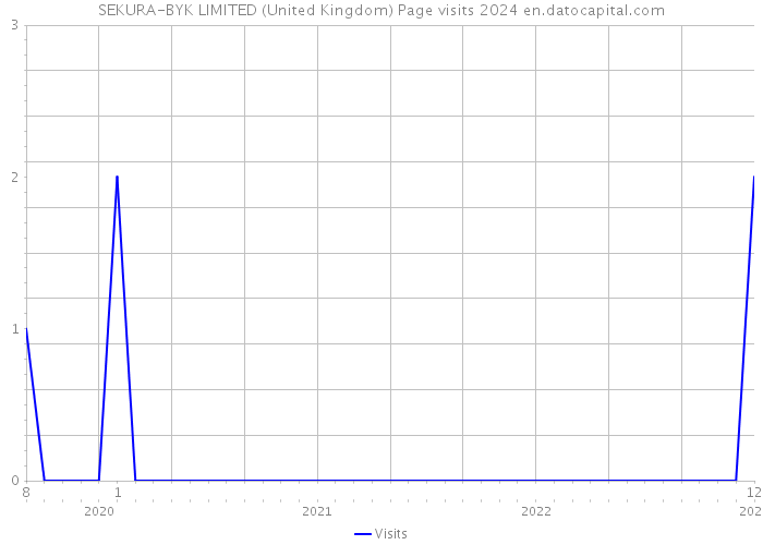 SEKURA-BYK LIMITED (United Kingdom) Page visits 2024 