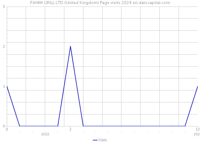 FAHIM GRILL LTD (United Kingdom) Page visits 2024 