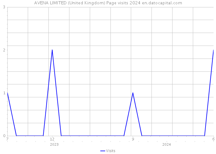 AVENA LIMITED (United Kingdom) Page visits 2024 