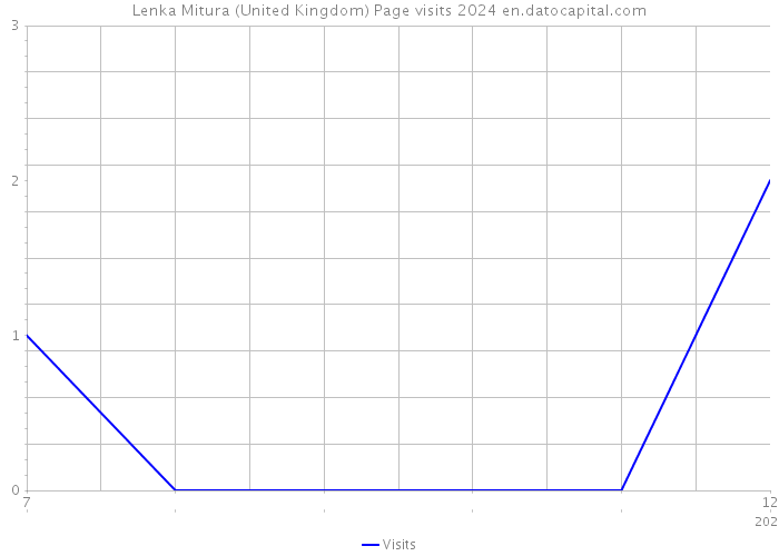 Lenka Mitura (United Kingdom) Page visits 2024 
