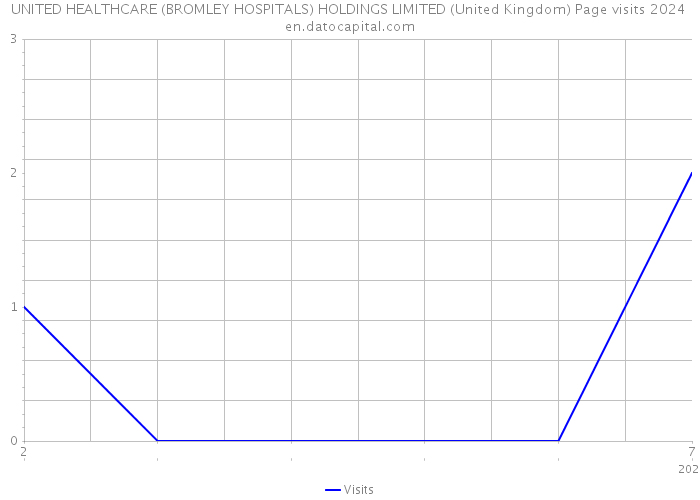 UNITED HEALTHCARE (BROMLEY HOSPITALS) HOLDINGS LIMITED (United Kingdom) Page visits 2024 