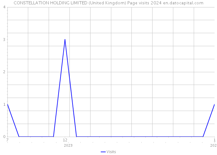 CONSTELLATION HOLDING LIMITED (United Kingdom) Page visits 2024 