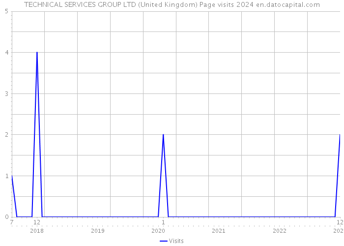 TECHNICAL SERVICES GROUP LTD (United Kingdom) Page visits 2024 