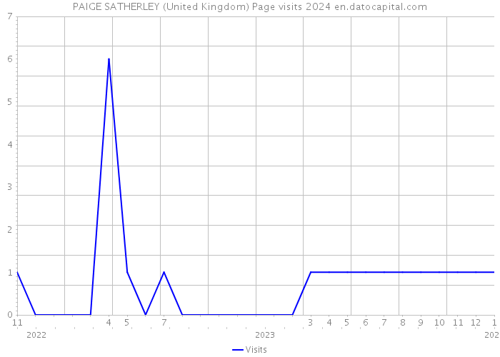 PAIGE SATHERLEY (United Kingdom) Page visits 2024 
