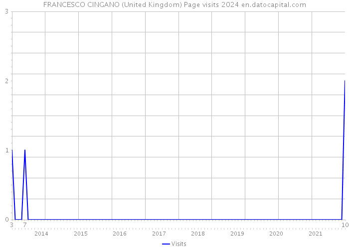 FRANCESCO CINGANO (United Kingdom) Page visits 2024 