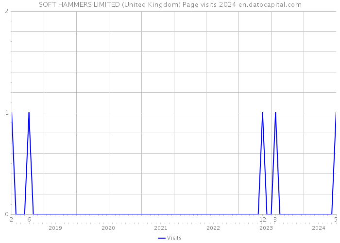 SOFT HAMMERS LIMITED (United Kingdom) Page visits 2024 