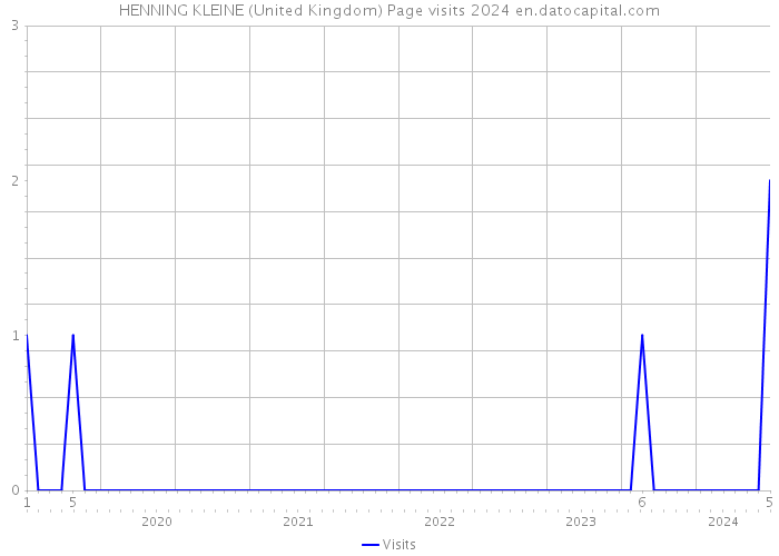 HENNING KLEINE (United Kingdom) Page visits 2024 