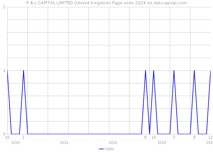 P & L CAPITAL LIMITED (United Kingdom) Page visits 2024 