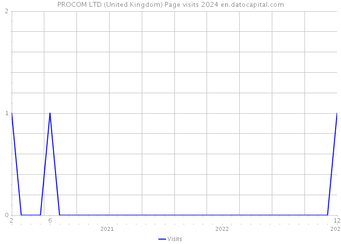 PROCOM LTD (United Kingdom) Page visits 2024 