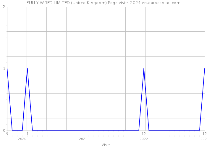 FULLY WIRED LIMITED (United Kingdom) Page visits 2024 