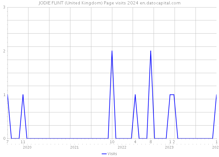 JODIE FLINT (United Kingdom) Page visits 2024 