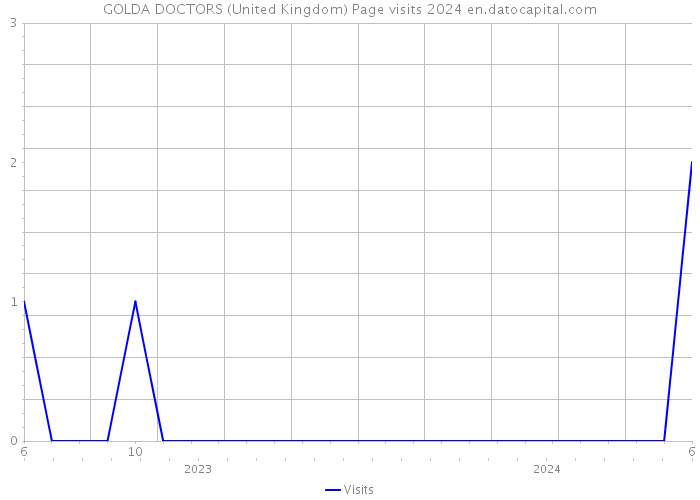 GOLDA DOCTORS (United Kingdom) Page visits 2024 