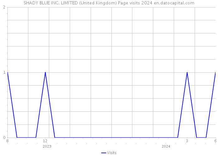 SHADY BLUE INC. LIMITED (United Kingdom) Page visits 2024 
