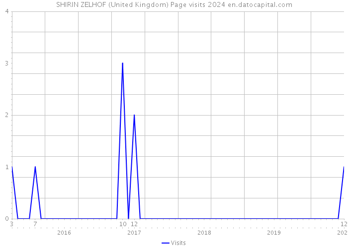 SHIRIN ZELHOF (United Kingdom) Page visits 2024 