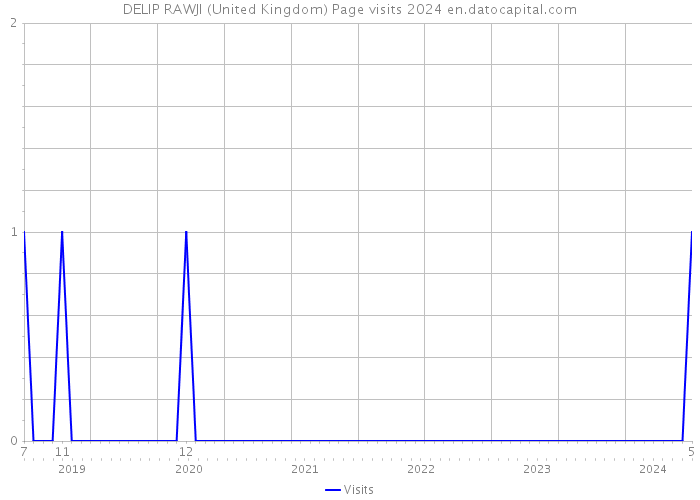 DELIP RAWJI (United Kingdom) Page visits 2024 
