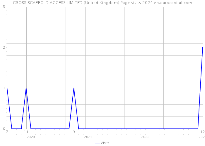 CROSS SCAFFOLD ACCESS LIMITED (United Kingdom) Page visits 2024 