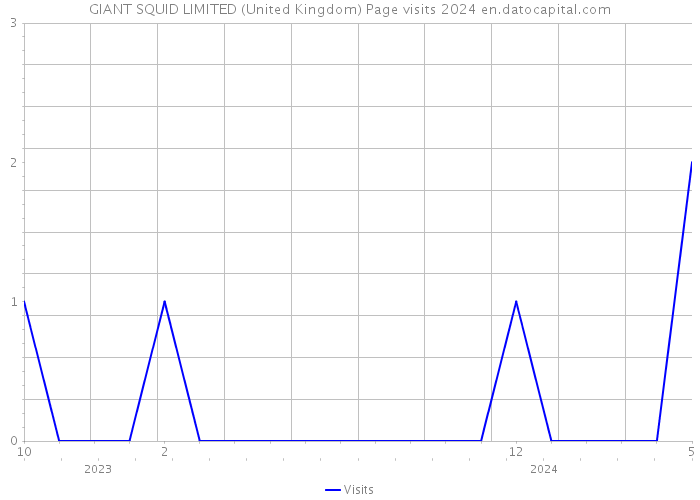 GIANT SQUID LIMITED (United Kingdom) Page visits 2024 