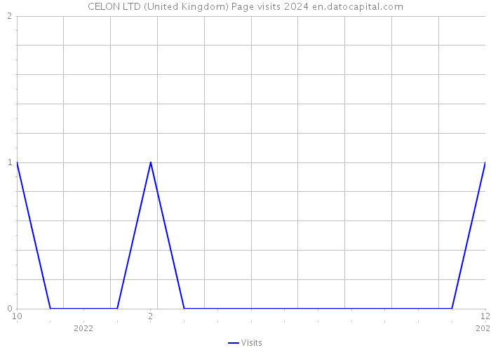 CELON LTD (United Kingdom) Page visits 2024 
