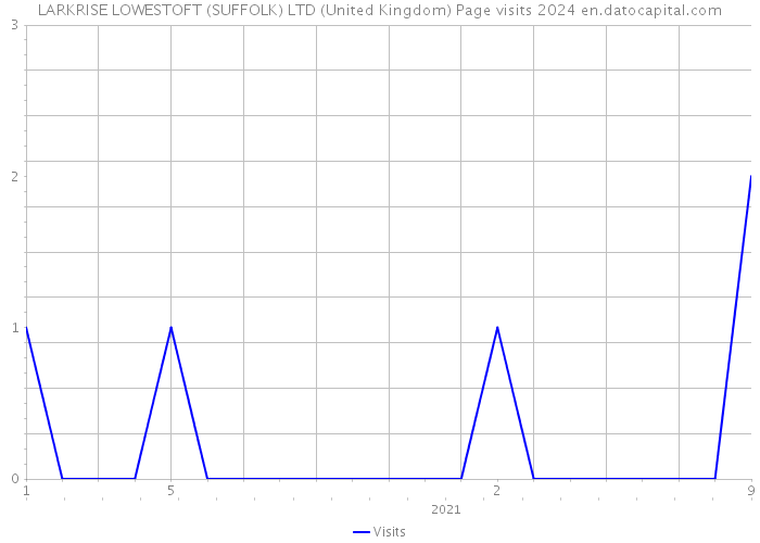 LARKRISE LOWESTOFT (SUFFOLK) LTD (United Kingdom) Page visits 2024 