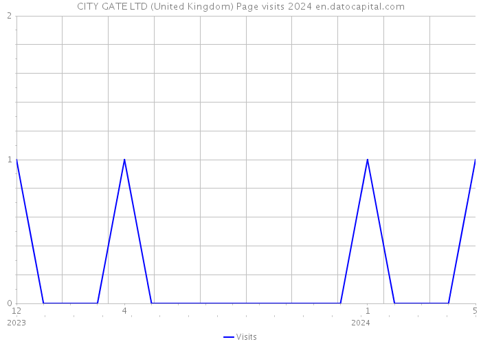 CITY GATE LTD (United Kingdom) Page visits 2024 