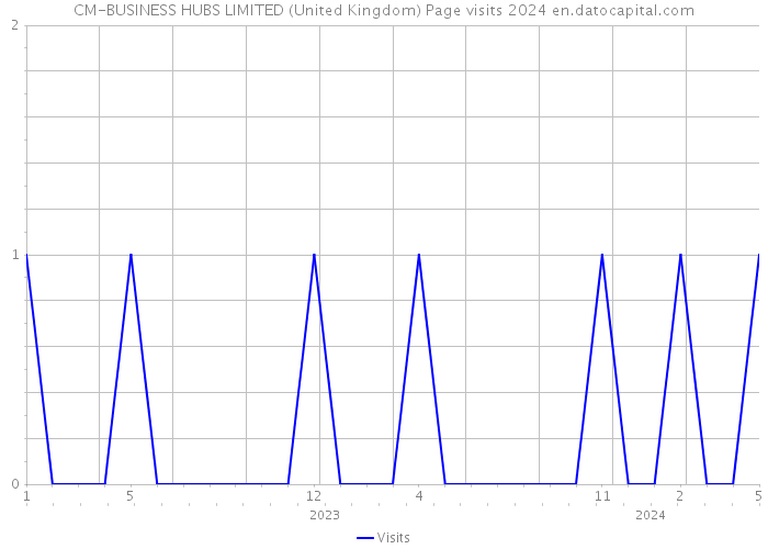 CM-BUSINESS HUBS LIMITED (United Kingdom) Page visits 2024 