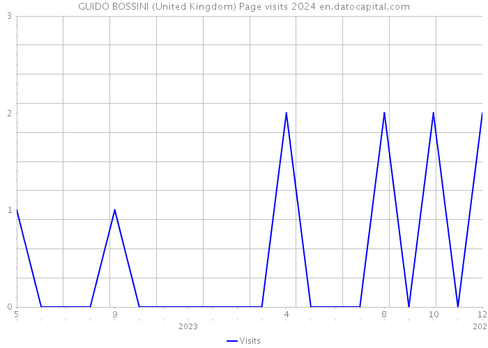 GUIDO BOSSINI (United Kingdom) Page visits 2024 