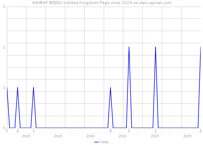 ASHRAF BSEISU (United Kingdom) Page visits 2024 